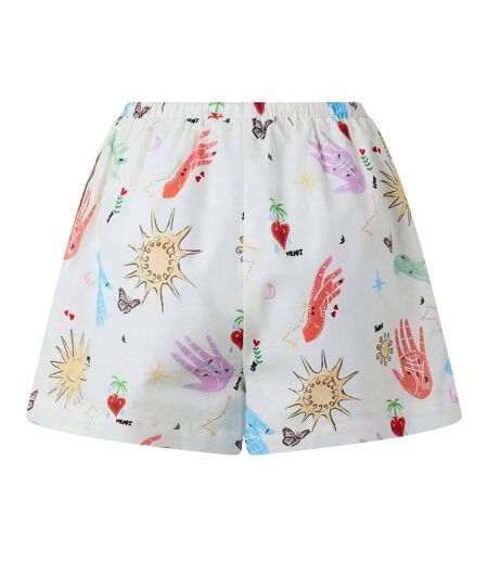 Short De Survêtement Motif/style Imprimé Graphique Femme Crème Never Fully Dressed