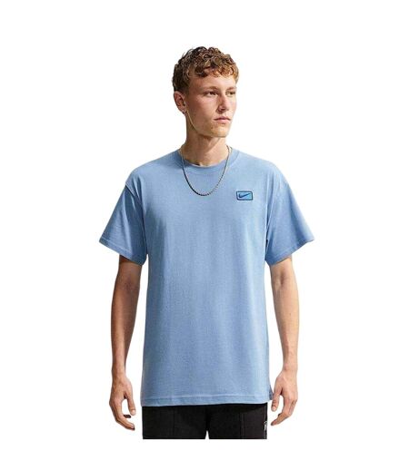 T-shirt Régulier À Col Ras Du Cou Et Manches Courtes  Bleu Nike