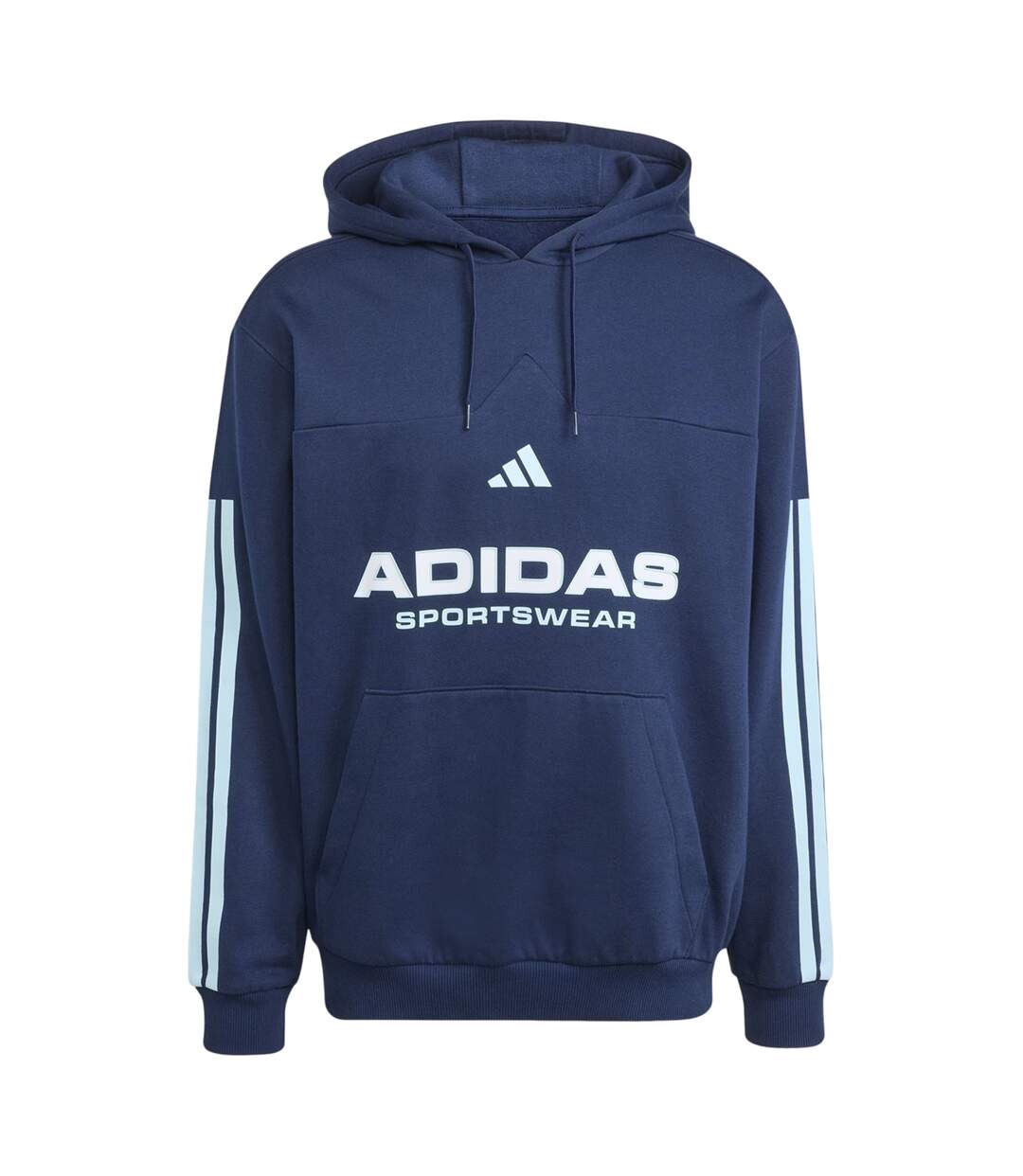 Sweat À Capuche Sport Motif/style À Rayures House Of Tiro Nations Pack Adulte Bleu Foncé Blanc Adidas-2