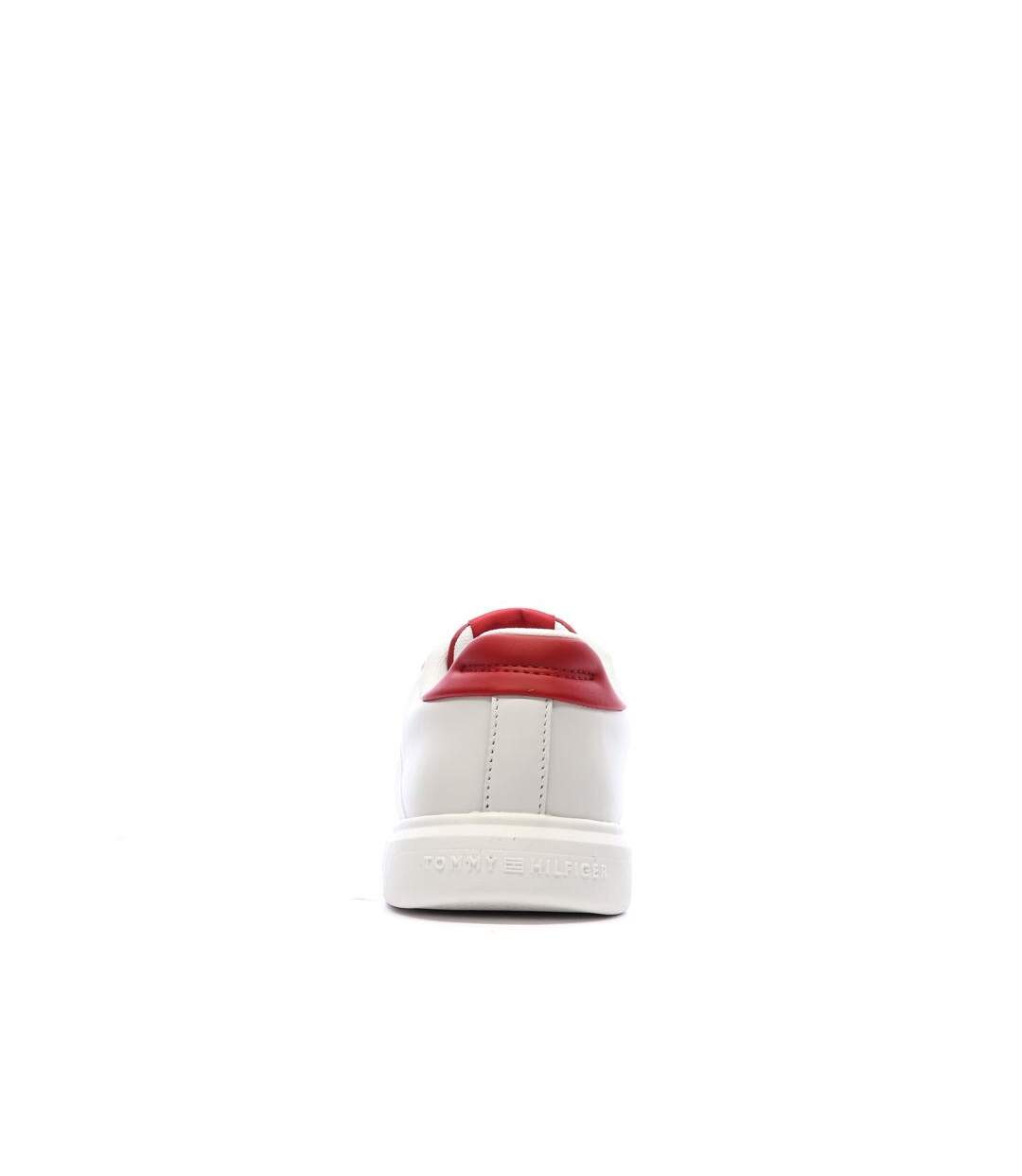 Baskets blanches/rouges femme tommy hilfiger icon-3