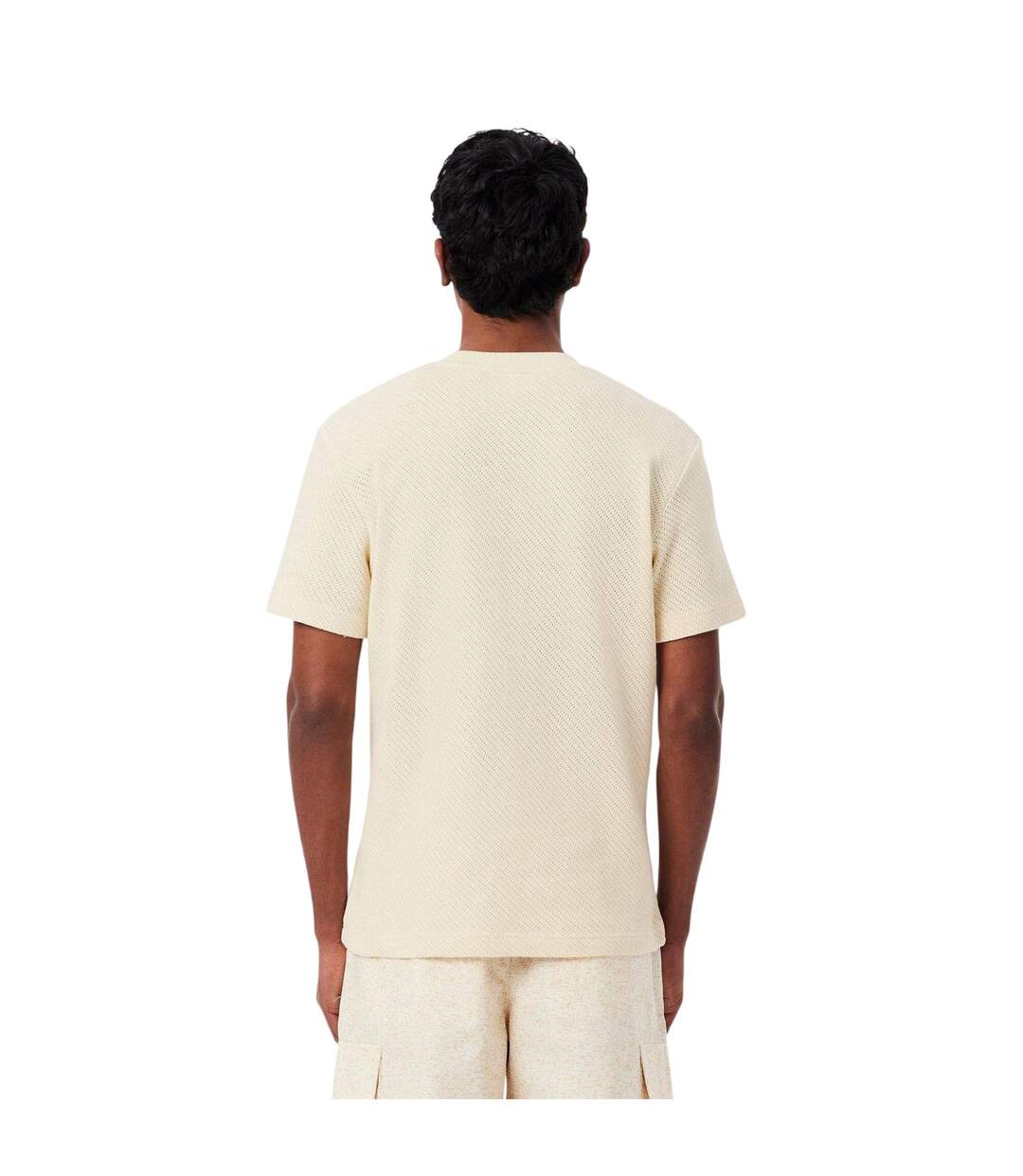 T-shirt Lacy Homme Crème Lacoste-3