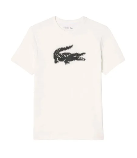 T-shirt Motif/style Logo Homme Blanc Lacoste