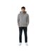 Unisex Adult Rila Recycled Cotton Lightweight Hoodie Light Heather Anthracite Iqoniq-1