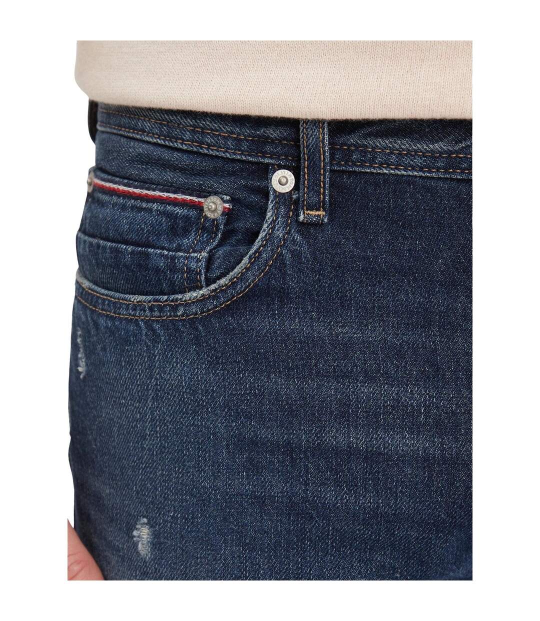 Jean Homme Bleu Marine Foncé Tommy Hilfiger-3
