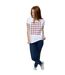 Disney Femme/Les femmes Mickey et Minnie Coeurs de Noël - T-shirt en coton (Blanc) - UTBI31626-4