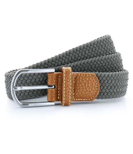 Asquith & Fox Mens Woven Braid Stretch Belt (Slate) - UTRW4913
