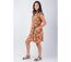 Robe coupe flatteuse ZOLA motif floral lumineux Coton Du Monde-2