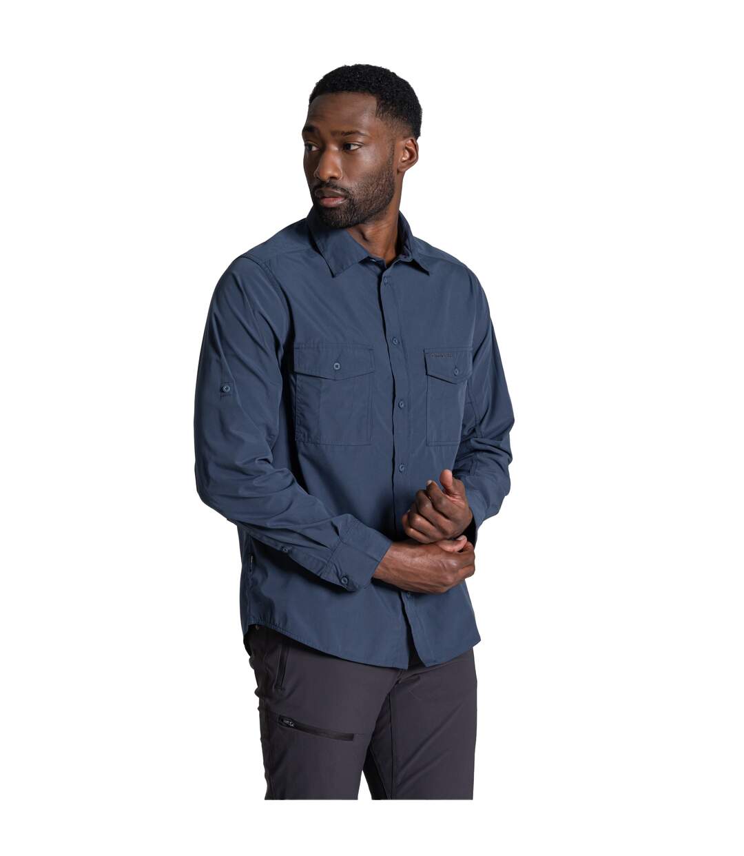 Chemise Décontractée Manches Longues Kiwi Homme Bleu Sombre Craghoppers-4