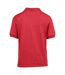 Dryblend polo enfant unisexe rouge Gildan-2