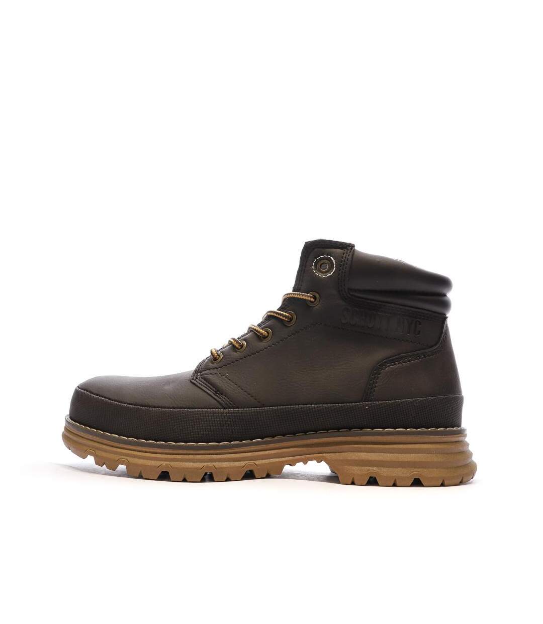 Boots marron homme schott elland-1