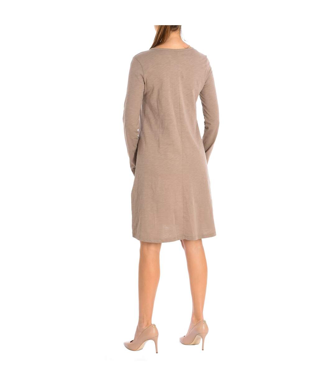 Long sleeve dress 3BCJV7044 woman-3