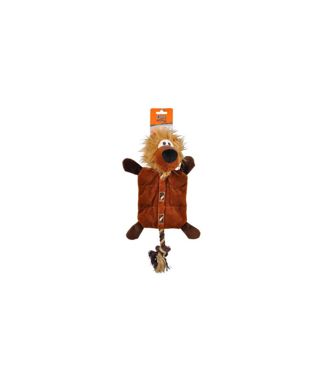 Peluche pour Chien Lion 37cm Marron-2