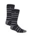 2 Pair Mens Winter Crew Slipper Socks-1