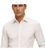 Chemise Manches Longues Motif/style À Rayures Homme Beige Boss-4