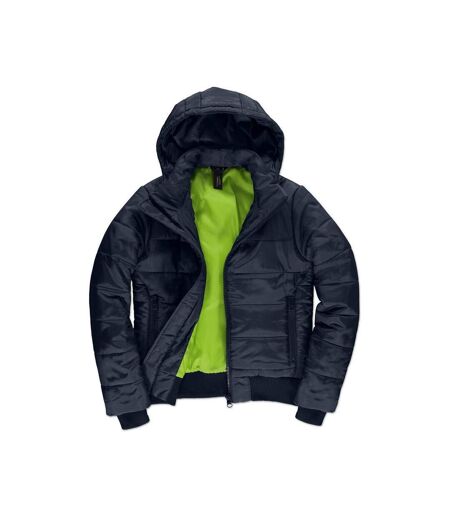 Veste Superhood Femme Bleu Marine Vert Néon B&C