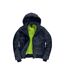 Veste Superhood Femme Bleu Marine Vert Néon B&C-1