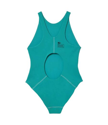Maillot de bain 1 pièce femme vert Lacoste