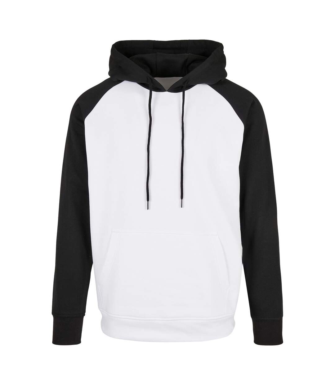 Sweat À Capuche Homme Blanc Noir Build Your Brand-1