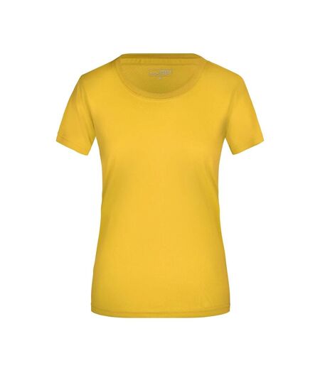 T-shirt Active Femme Jaune James And Nicholson