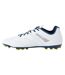 Mens tocco iv pro ag goat leather football boots white/poseidon/blazing yellow Umbro-2