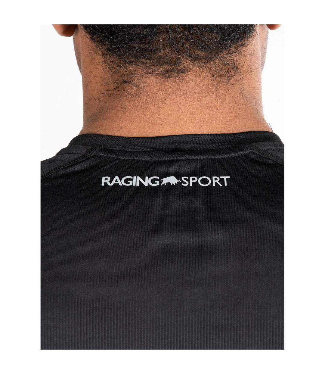 T-shirt performance homme noir Raging Bull