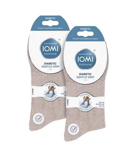 6 Pack Ladies Non Elastic Cotton Diabetic Socks with Seamless Toe