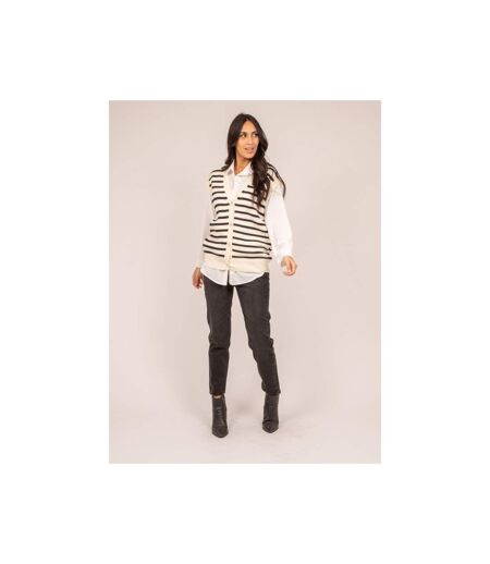 Gilet sans manches rayures KILISS - Dona X Lisa