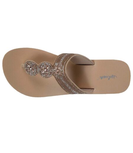 Isotoner Tongs femme à talon de 4cm ultra confortables