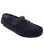 Mokkers Mens Bruce Real Suede Moccasin Slippers (Navy Blue) - UTDF816