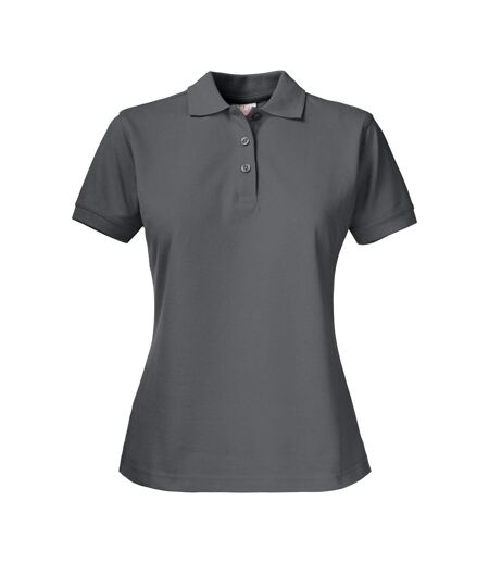 Womens/ladies Surf Pro Polo Shirt Steel Grey Printer