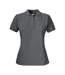 Womens/ladies Surf Pro Polo Shirt Steel Grey Printer-2