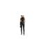 Womens/ladies Asymmetric Racer Top Black Maniere De Voir-1