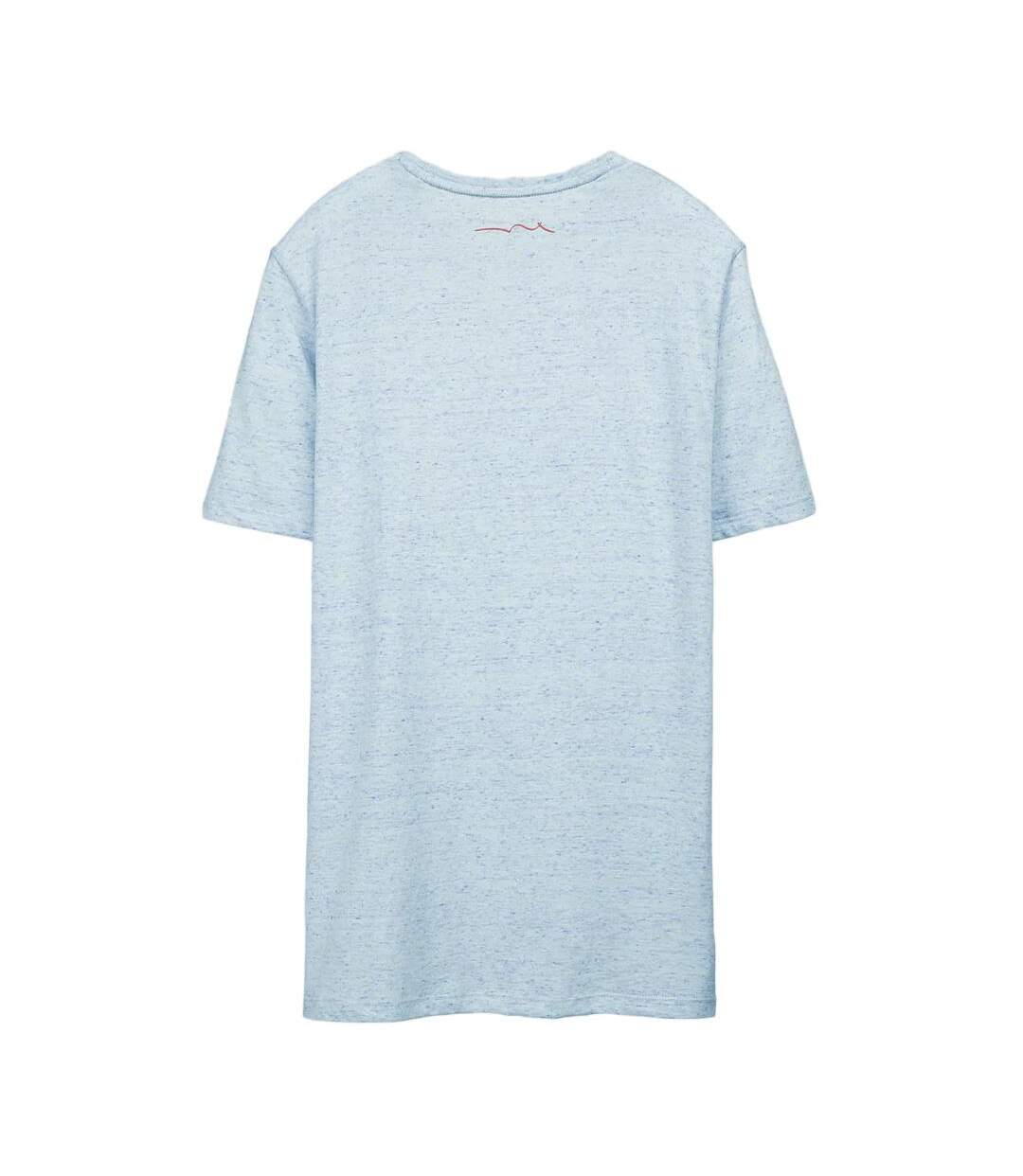 T-shirt bleu chiné homme teddy smith chine - 3xl-2