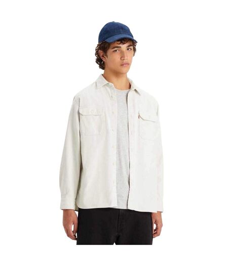 Mens Jackson Worker Corduroy Overshirt White Levis