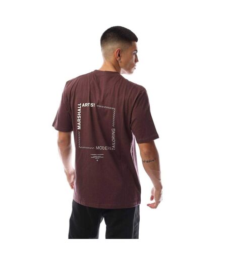 T-shirt Motif/style Chevron Homme Kaki Marshall Artist