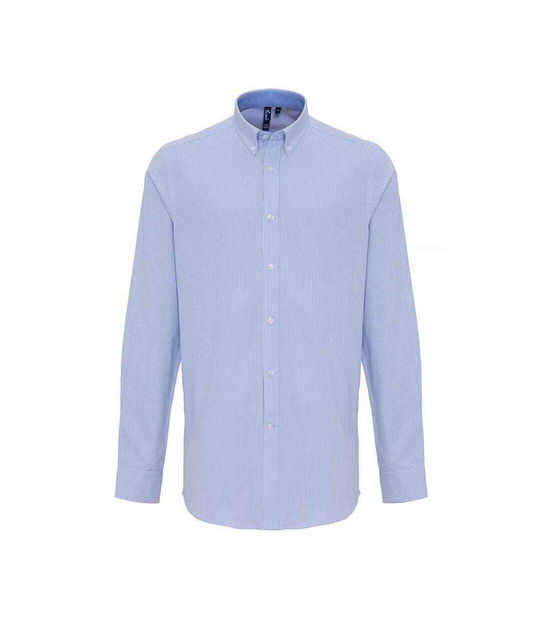 Chemise Homme Blanc Bleu Oxford Premier-1