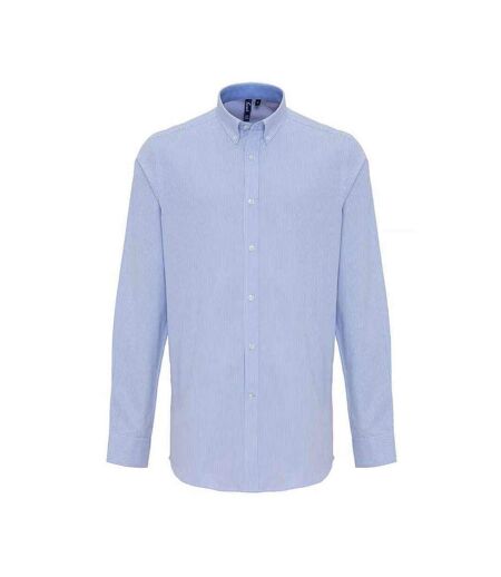 Chemise Homme Blanc Bleu Oxford Premier