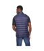 Mens Gattering Quilted Gilet Navy Crosshatch-3