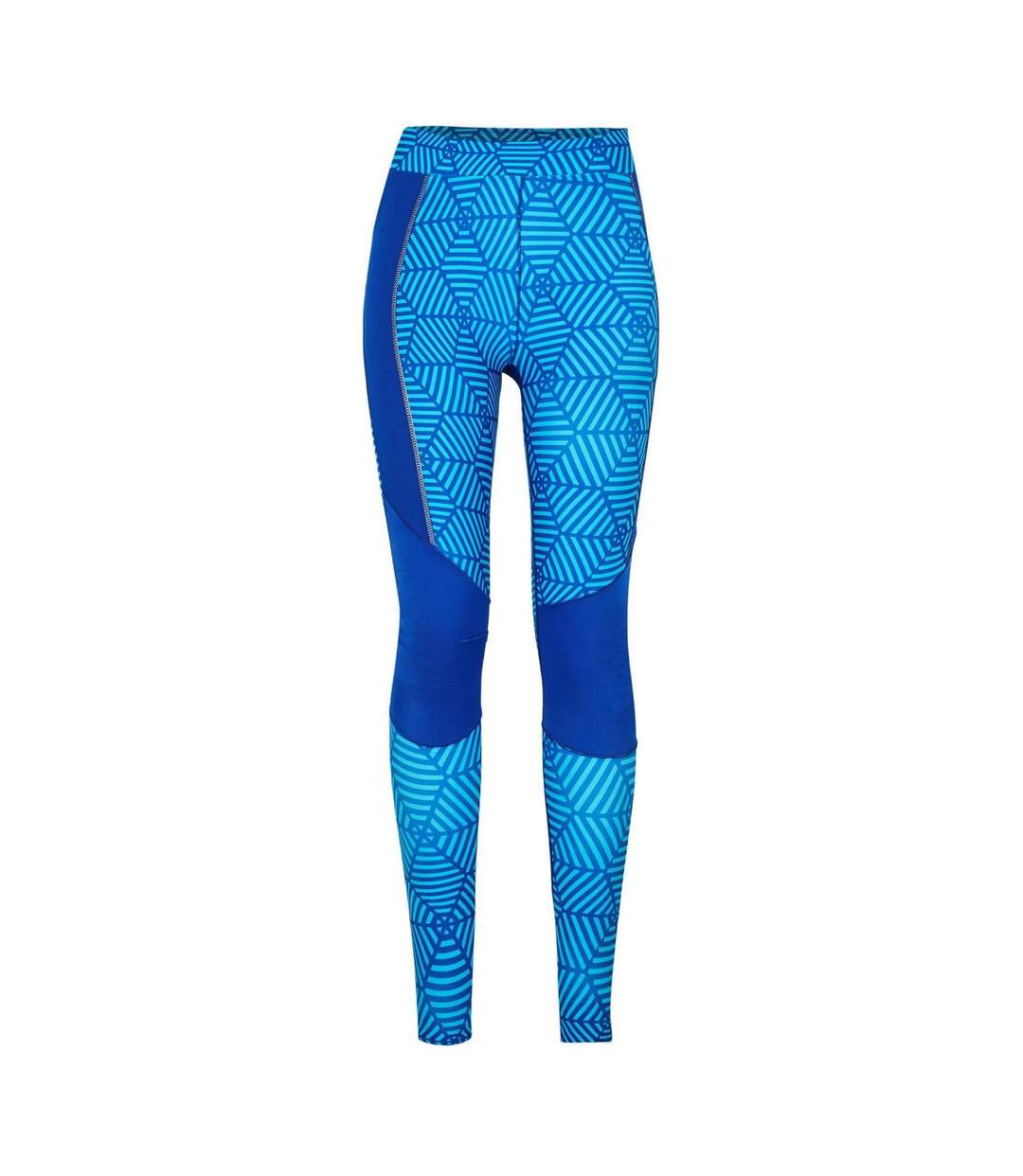 Womens/ladies Series-5 Performance Leggings Navy Marl Skins-1