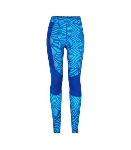 Womens/ladies Series-5 Performance Leggings Navy Marl Skins
