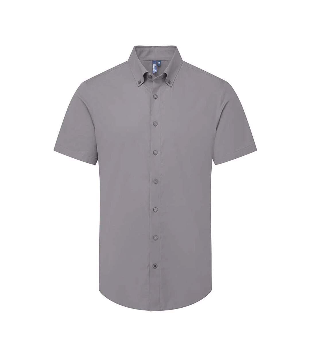 Mens Supreme Oxford Shirt Steel Grey Premier-1