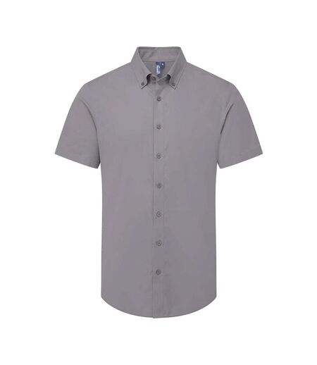 Mens Supreme Oxford Shirt Steel Grey Premier