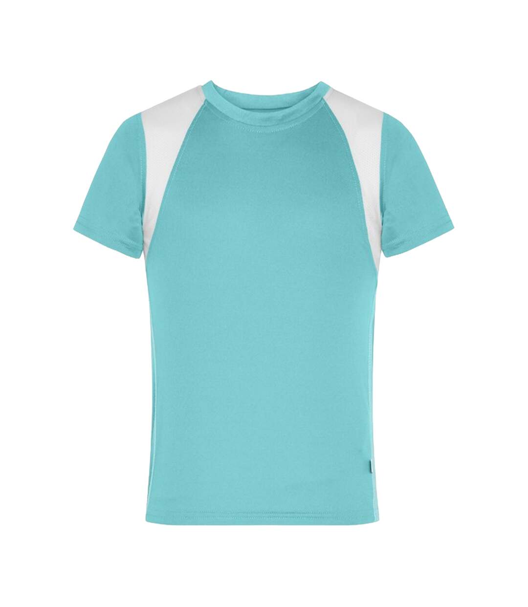 T-shirt Course À Pied Homme Menthe Blanc James And Nicholson-1