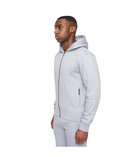 Mens chemtars full zip hoodie steel blue Duck and Cover