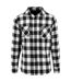 Chemise Motif/style À Carreaux Adulte Noir Blanc Build Your Brand-1
