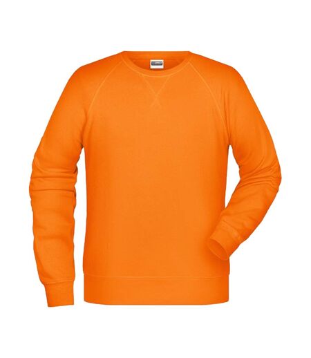 Sweat Homme Orange James And Nicholson