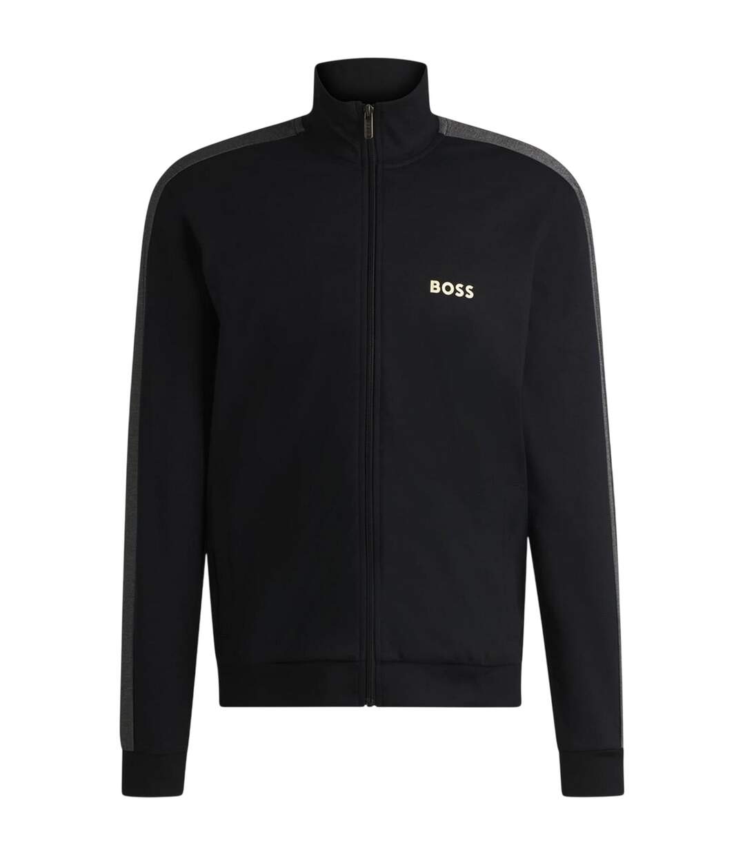 Veste Manches Longues Motif/style Logo Homme Noir Jaune Or Boss-1