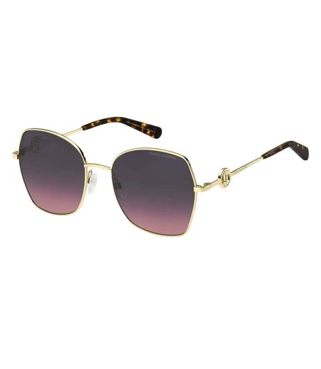 Womens/ladies Butterfly Sunglasses One Size Gold Brown Marc Jacobs