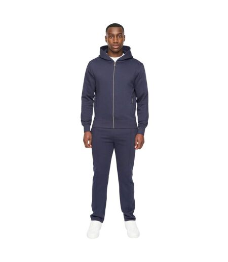 Mens chemtars full zip hoodie navy Duck and Cover