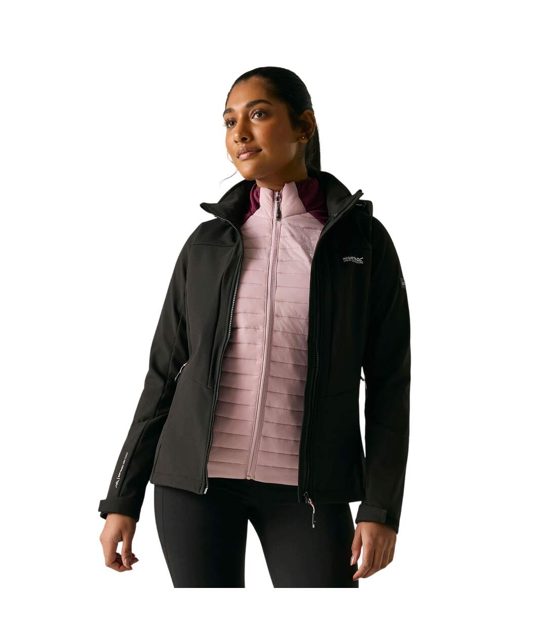 Veste Softshell Desoto Femme Noir Regatta-1